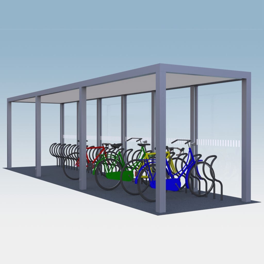 Fahrradüberdachung Sharp von Team Tejbrant