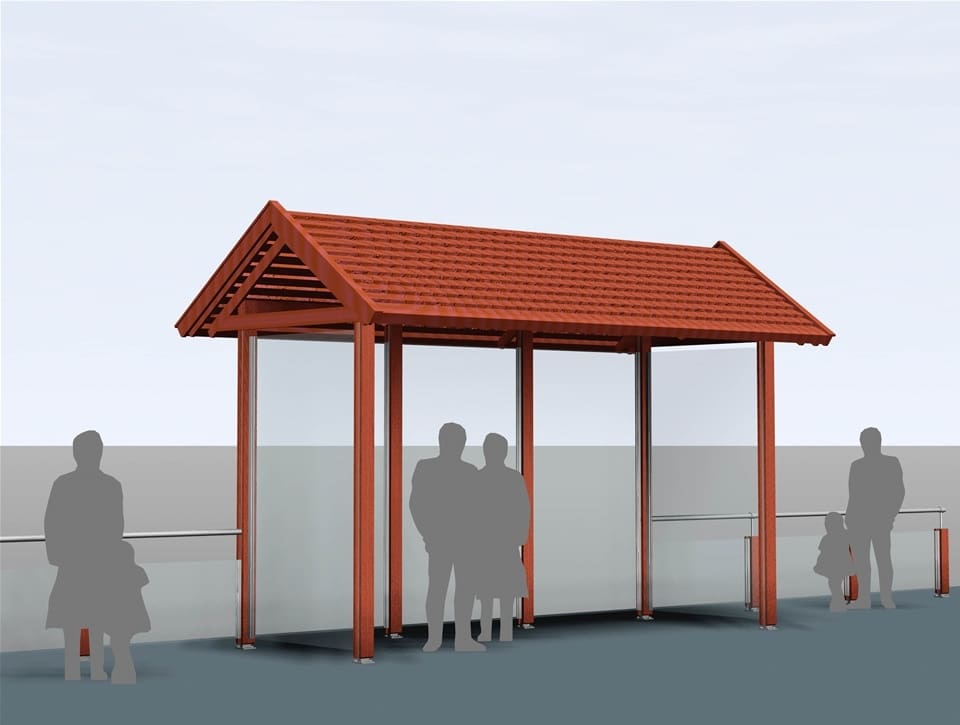 Wartehalle Norfax mit 3 Sektionen von Team Tejbrant